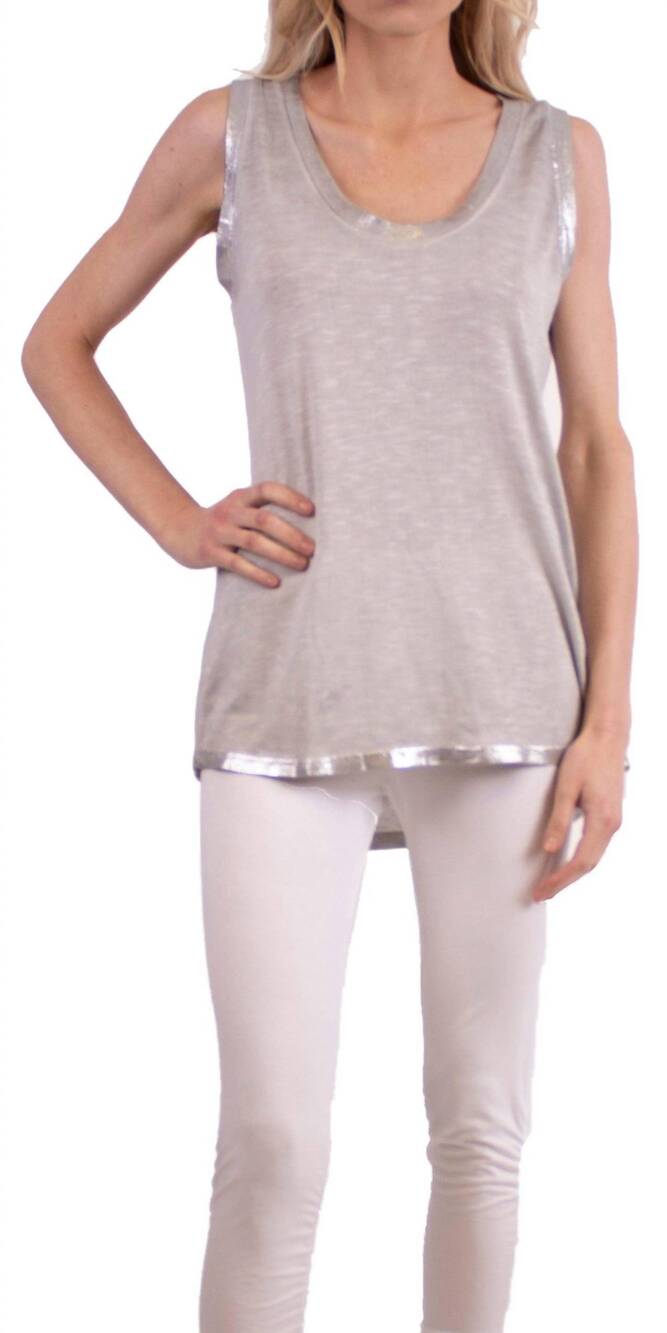NEW GIGI MODA lunia tank in dove gray